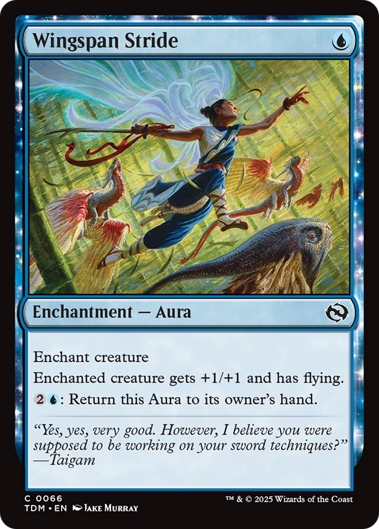 Wingspan Stride (TDM-066) - Tarkir: Dragonstorm: (enchantment) Foil