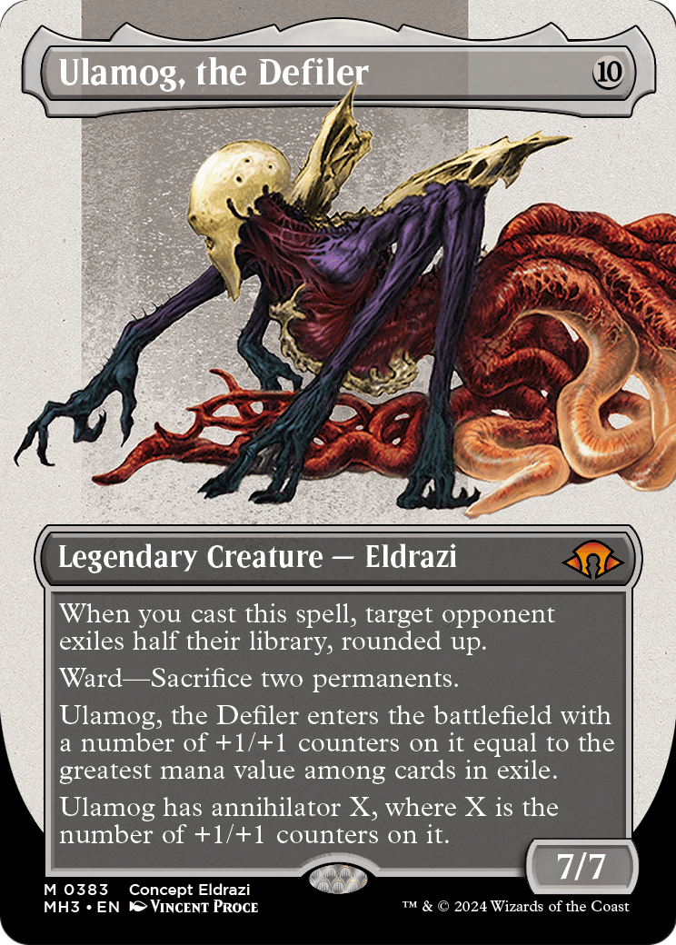 Ulamog, the Defiler (Borderless) (MH3-383) - Modern Horizons 3