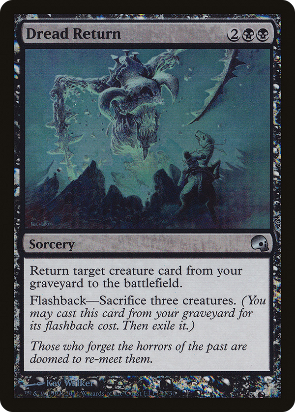 Dread Return (GRV-023) - Premium Deck Series: Graveborn Foil
