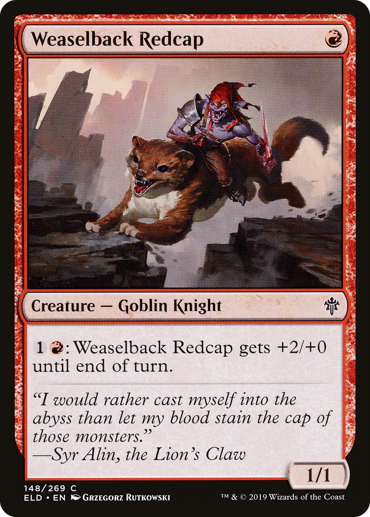 Weaselback Redcap (ELD-148) - Throne of Eldraine Foil