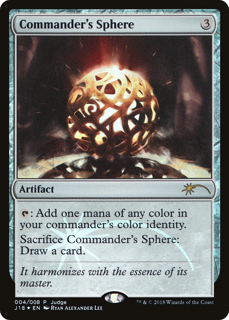 Commander's Sphere (JDG-004) - Judge Gift Cards 2018 Foil