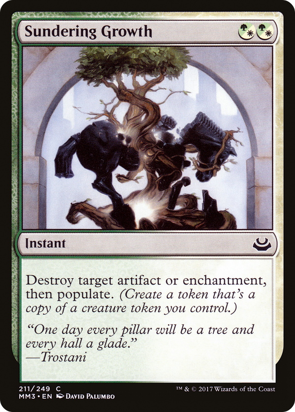 Sundering Growth (MM3-211) - Modern Masters 2017 Foil