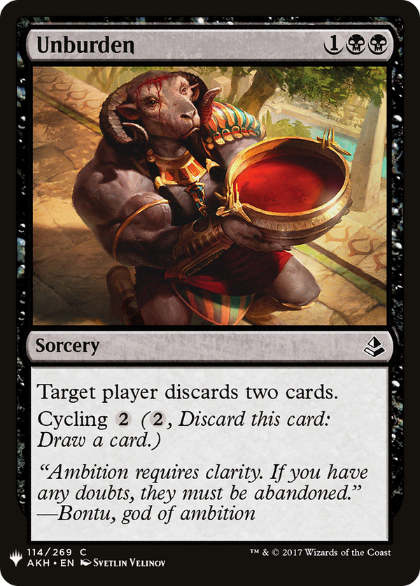 Unburden (LIST-114) - The List