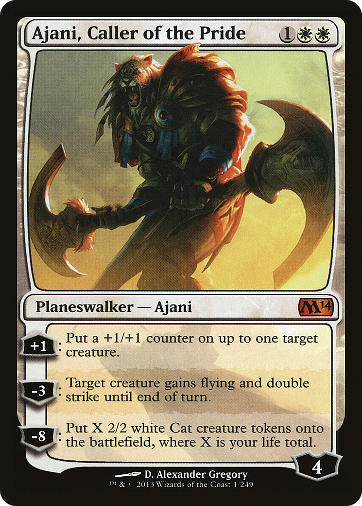 Ajani, Caller of the Pride (M14-001) - Magic 2014