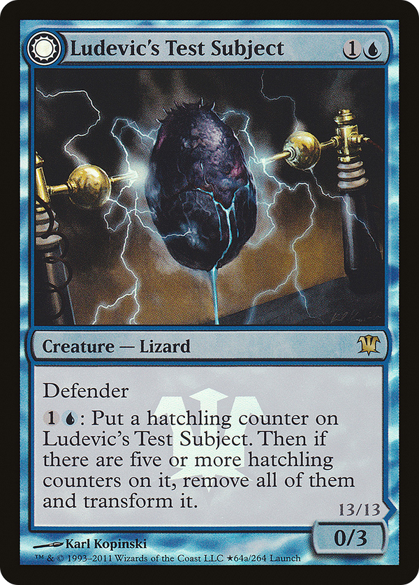 Ludevic's Test Subject (LARP-064) - Innistrad Promos: (Double Faced Transform) Foil