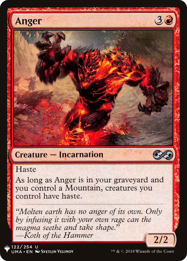 Anger (LIST-122) - The List