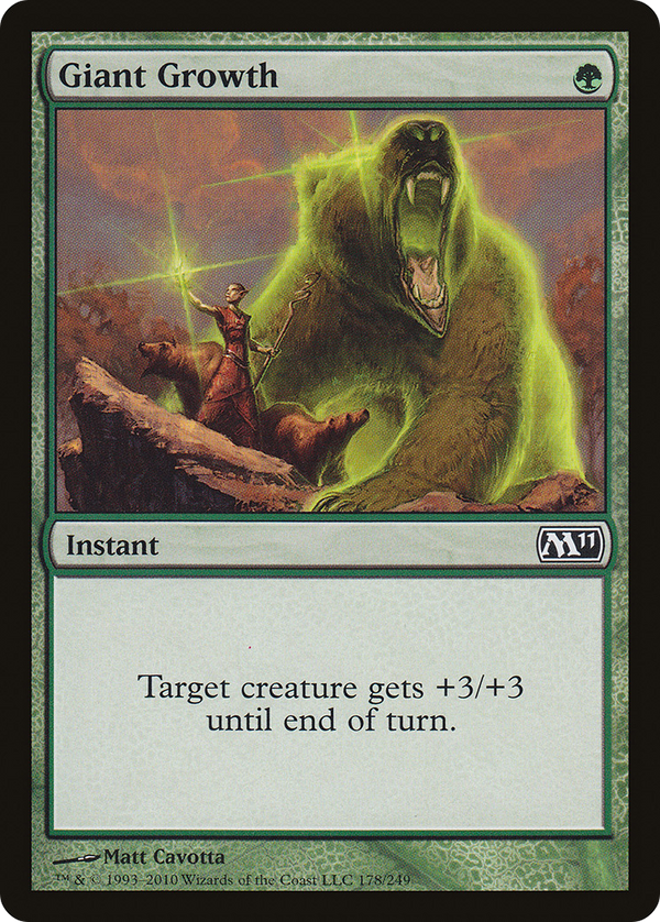 Giant Growth (M11-178) - Magic 2011 Foil