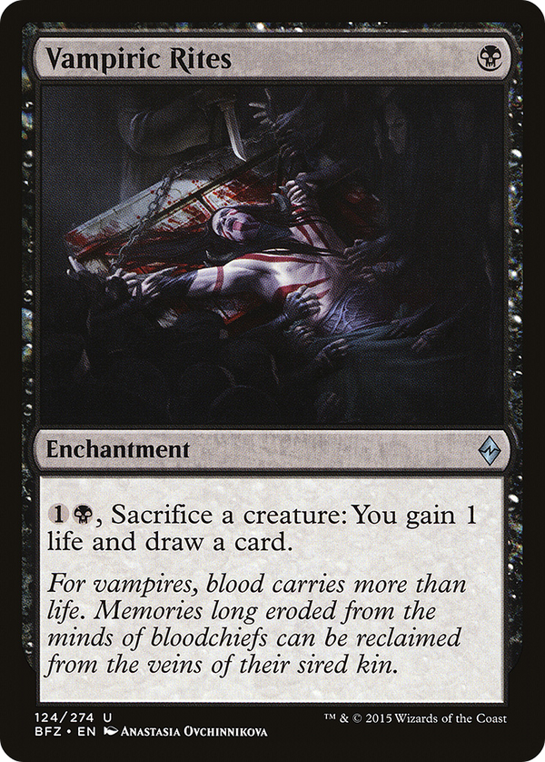Vampiric Rites (BFZ-124) - Battle for Zendikar Foil