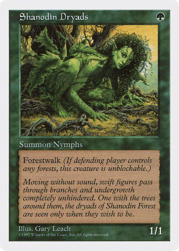 Shanodin Dryads (5ED-) - Fifth Edition