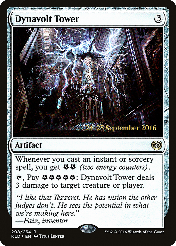 Dynavolt Tower (PRE-208) - Kaladesh Promos Foil