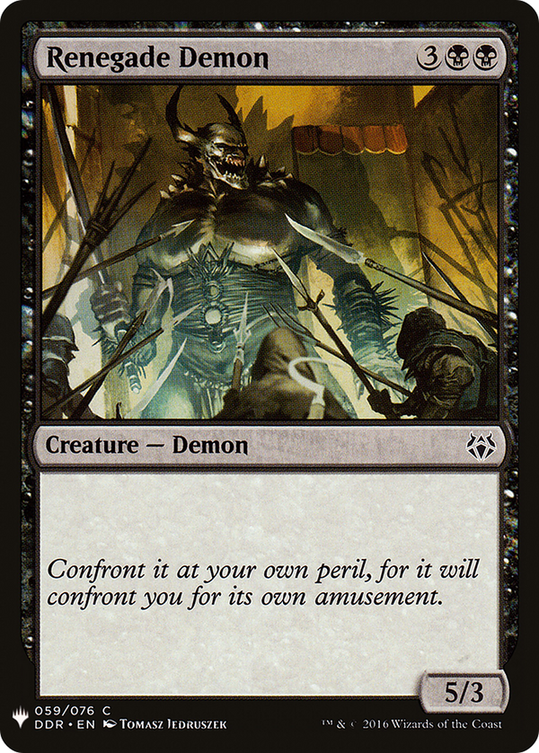 Renegade Demon (LIST-059) - The List