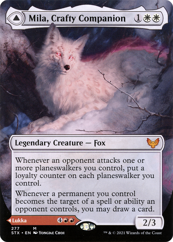 Mila, Crafty Companion (Borderless) (STX-277) - Strixhaven: School of Mages Foil