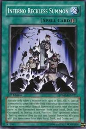 Inferno Reckless Summon (SDMM-EN027) - Structure Deck: Machina Mayhem Unlimited