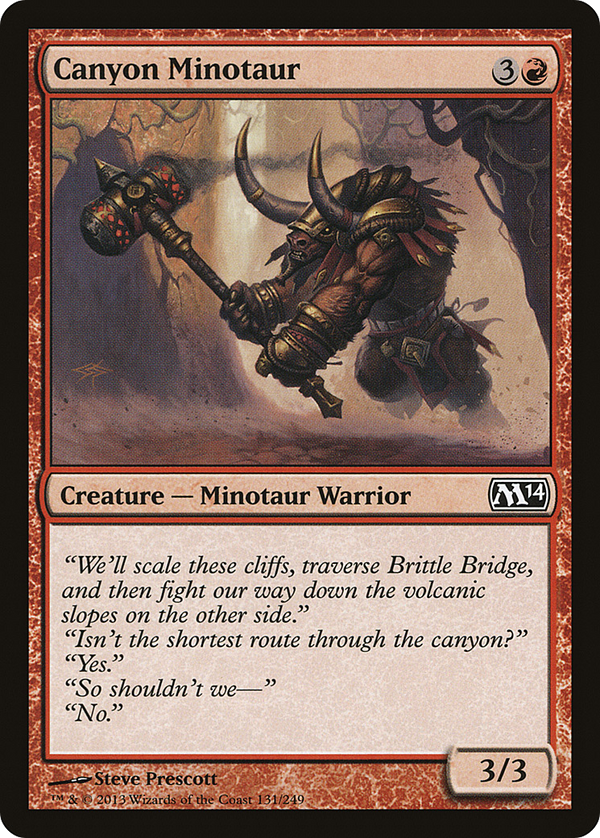 Canyon Minotaur (M14-131) - Magic 2014 Foil