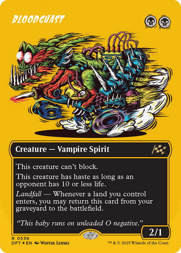 Bloodghast (Borderless) (First-Place Foil) (DFT-536) - Aetherdrift Foil