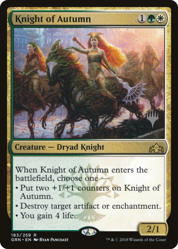 Knight of Autumn (PPM20-183) - Guilds of Ravnica Promos