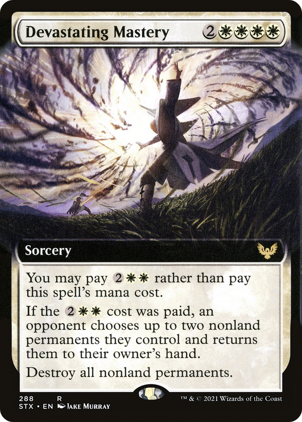 Devastating Mastery (Extended Art) (STX-288) - Strixhaven: School of Mages: (Extended Art) Foil