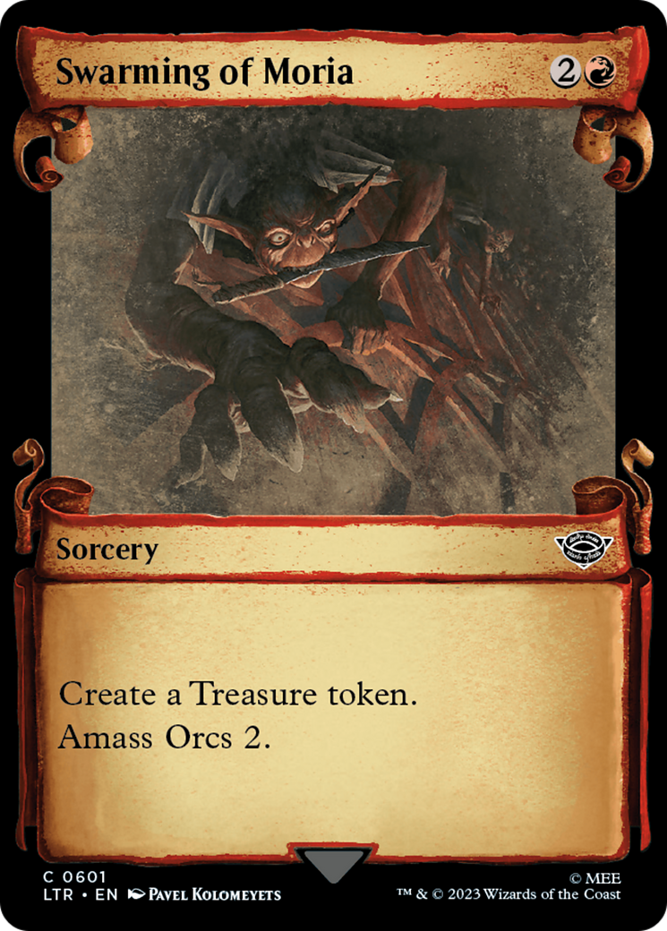 Swarming of Moria (Showcase Scrolls) (LTR-601) - The Lord of the Rings: Tales of Middle-earth: (Showcase)