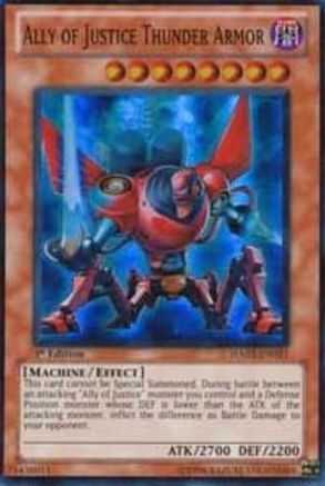Ally of Justice Thunder Armor (HA02-EN021) - Hidden Arsenal 2 1st Edition