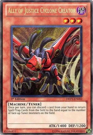 Ally of Justice Cyclone Creator (DREV-EN092) - Duelist Revolution 1st Edition