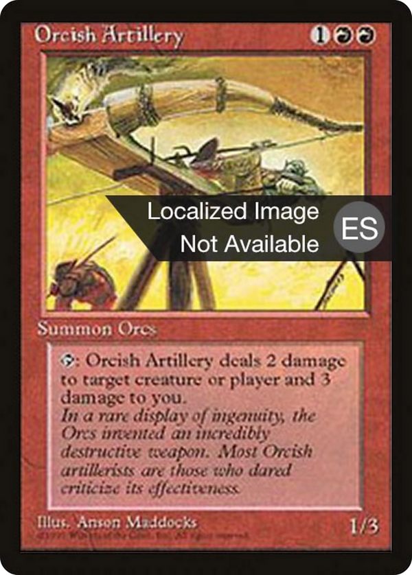 Orcish Artillery (4BB-) - Fourth Edition Foreign Black Border