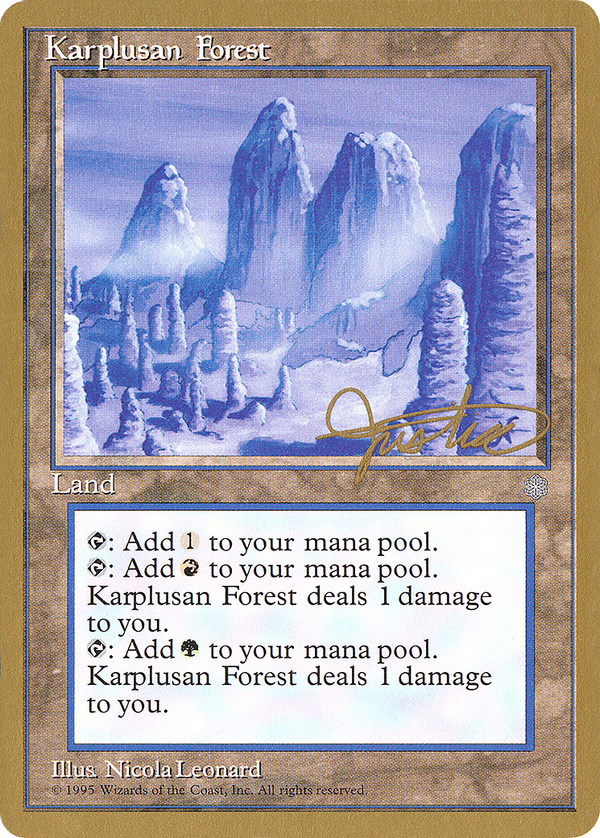 Karplusan Forest - 1996 Mark Justice (ICE) (WCD-) - Pro Tour Collector Set
