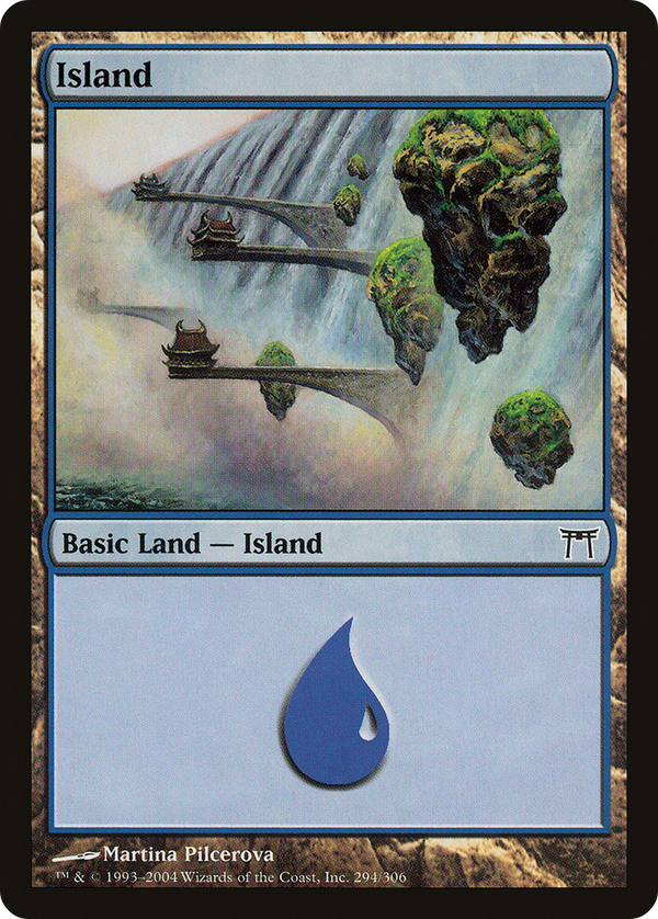 Island (294) (CHK-294) - Champions of Kamigawa Foil