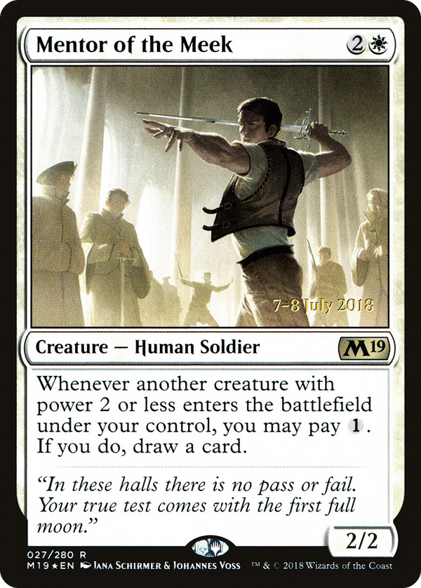Mentor of the Meek (PRE-027) - Core Set 2019 Promos Foil