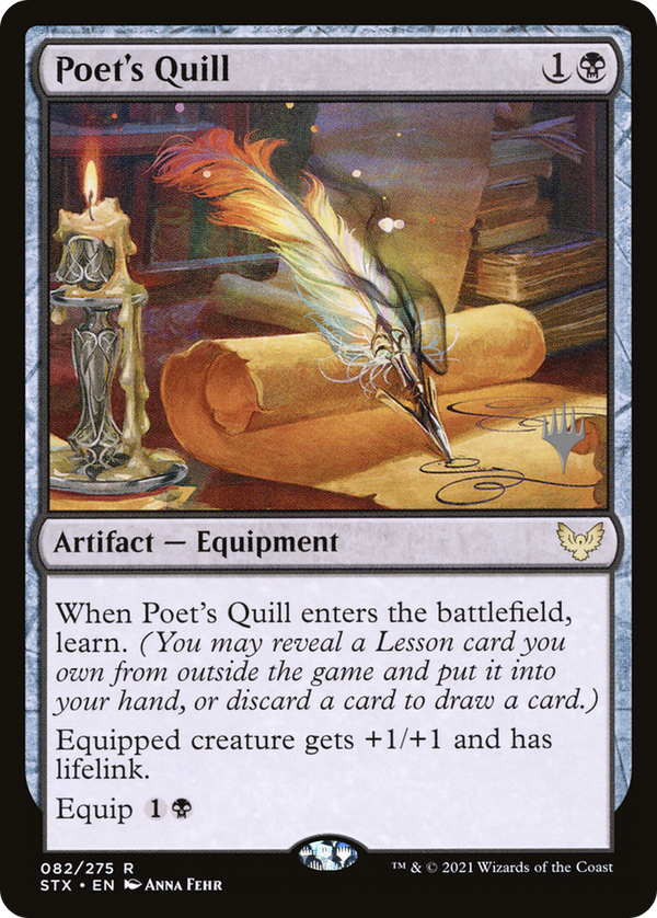 Poet's Quill (PPSTX-082) - Strixhaven: School of Mages Promos Foil