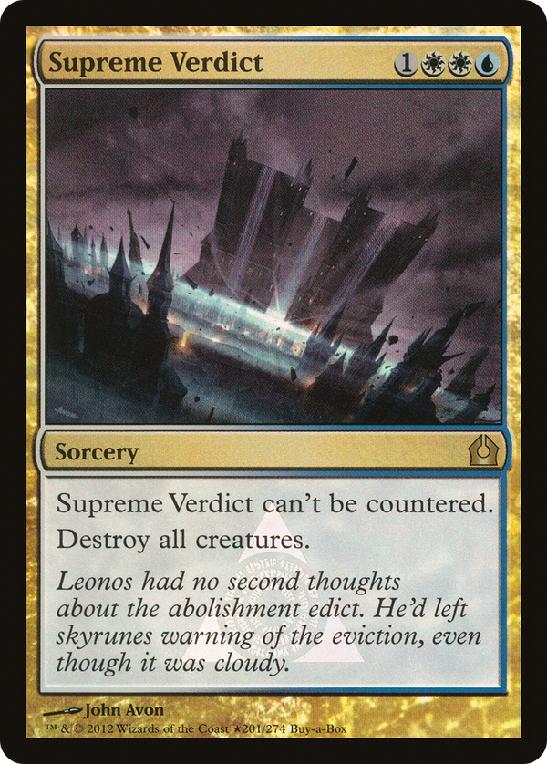 Supreme Verdict (BABP-201) - Return to Ravnica Promos Foil