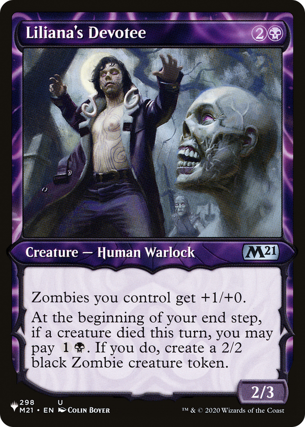 Liliana's Devotee (Showcase) (LIST-298/274) - The List: (Showcase)