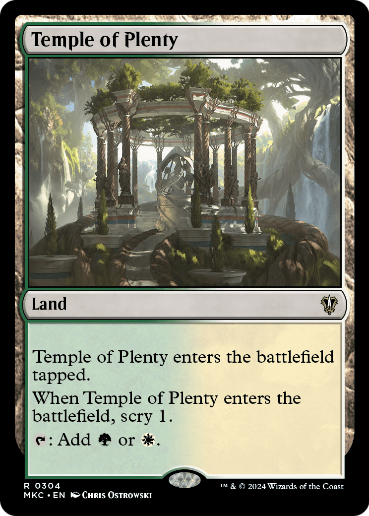 Temple of Plenty (MKC-304) - Murders at Karlov Manor Commander