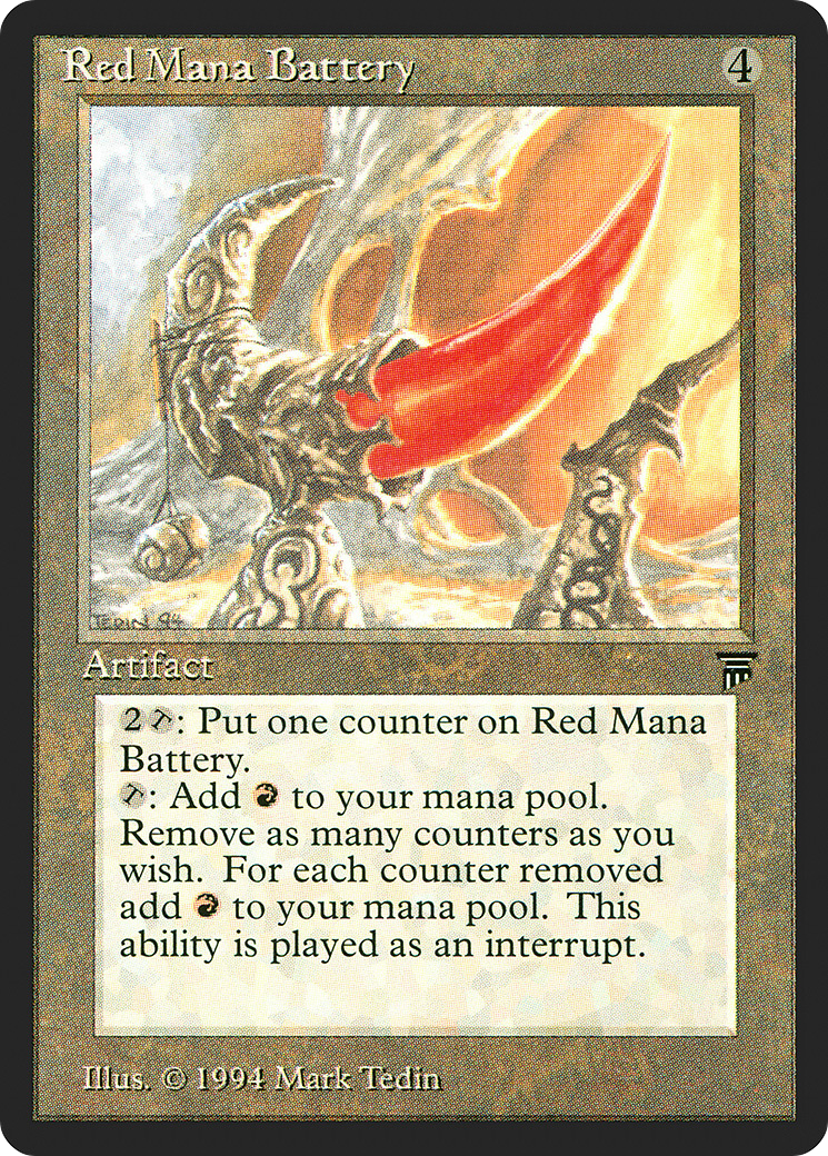 Red Mana Battery (LEG-) - Legends