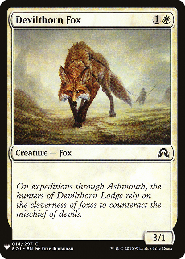 Devilthorn Fox (LIST-014) - The List