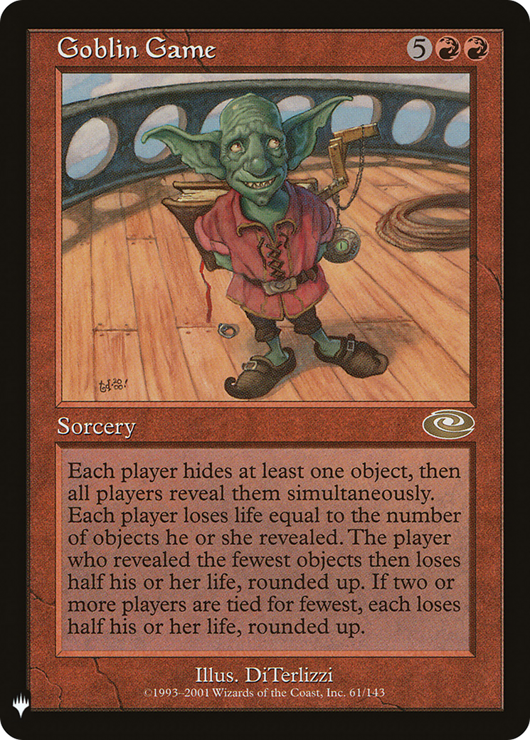 Goblin Game (LIST-61/143) - The List