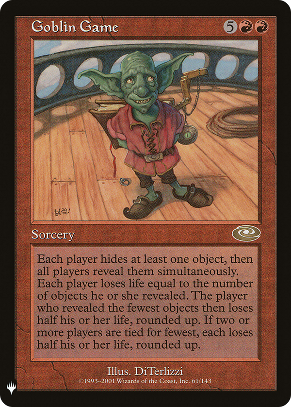 Goblin Game (LIST-61/143) - The List
