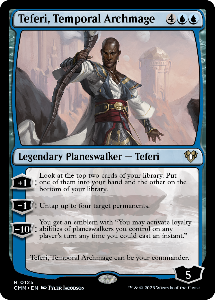 Teferi, Temporal Archmage (CMM-125) - Commander Masters Foil