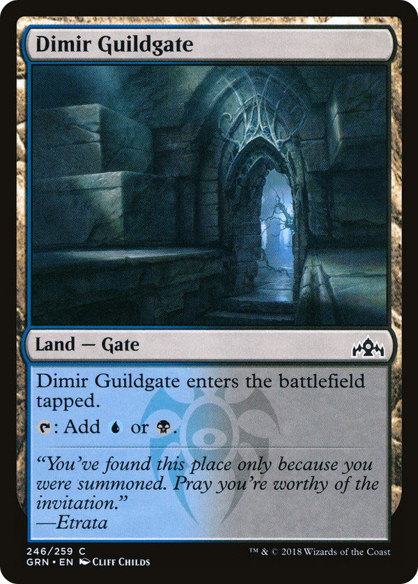Dimir Guildgate (246) (GRN-246) - Guilds of Ravnica Foil