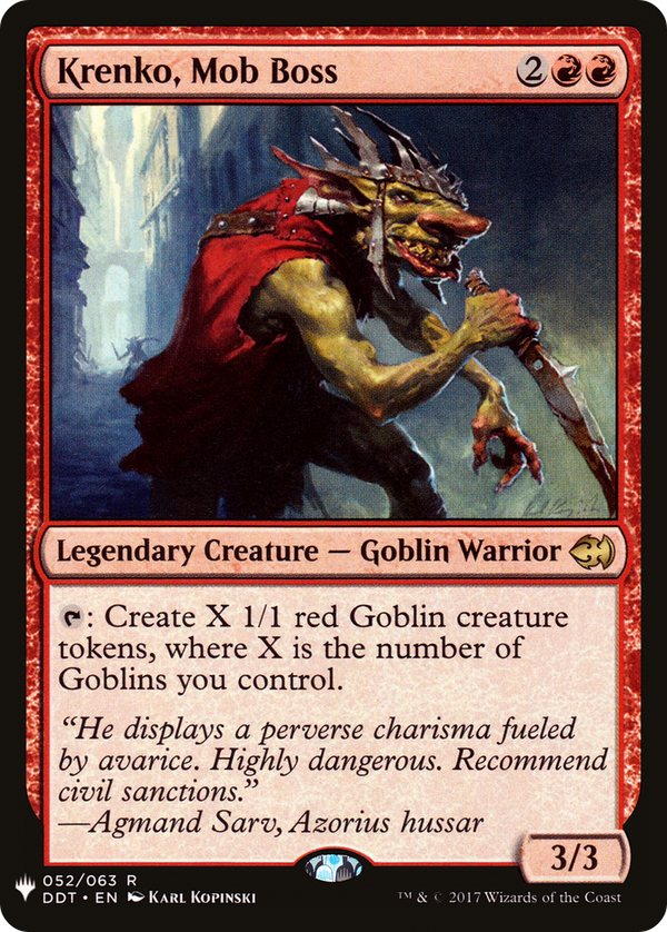 Krenko, Mob Boss (LIST-052) - The List