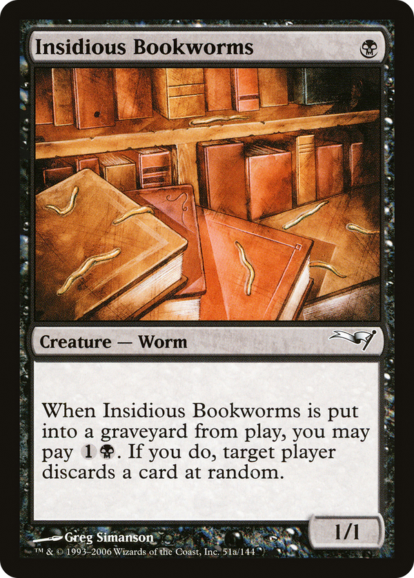 Insidious Bookworms (CTD-51A) - Coldsnap Theme Decks