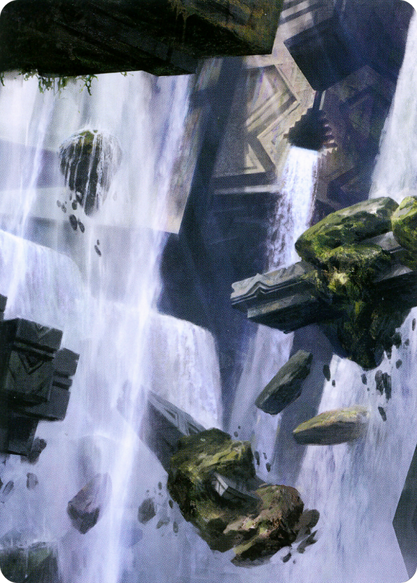 Island // Island (AZNR-010) - Zendikar Rising Art Series (Borderless) Foil