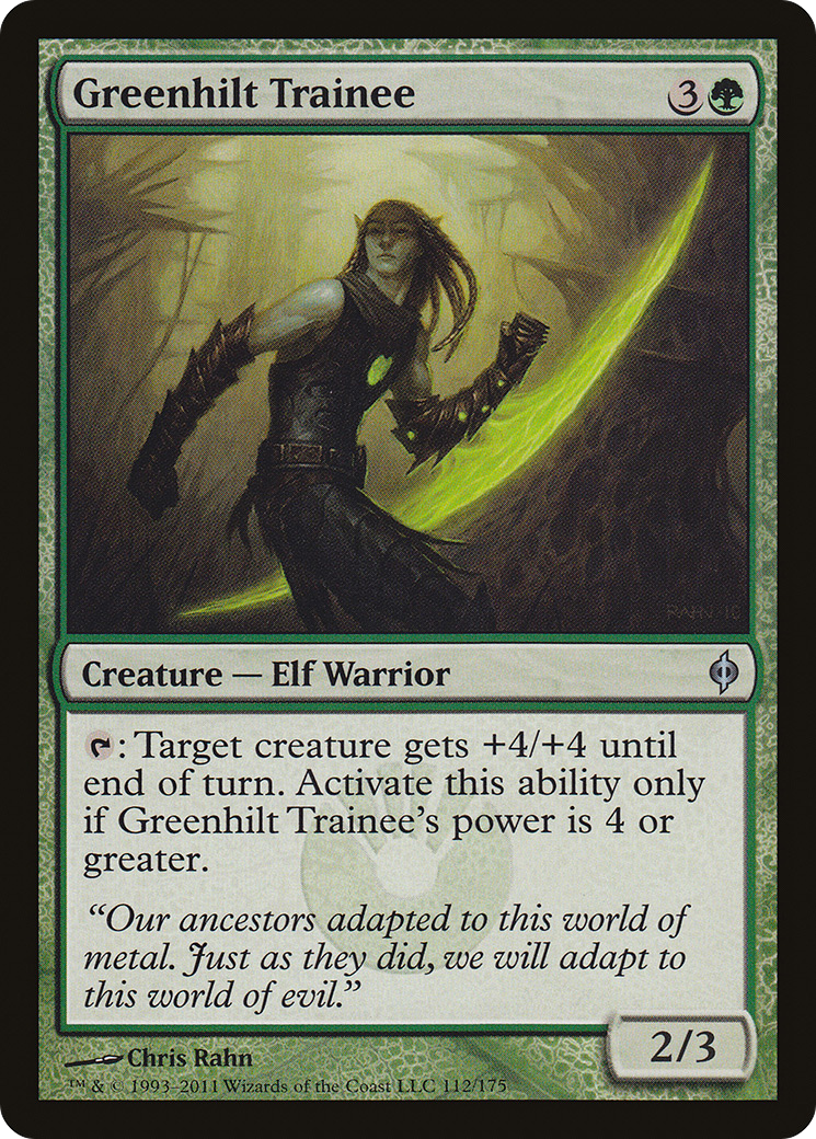 Greenhilt Trainee (NPH-112) - New Phyrexia Foil