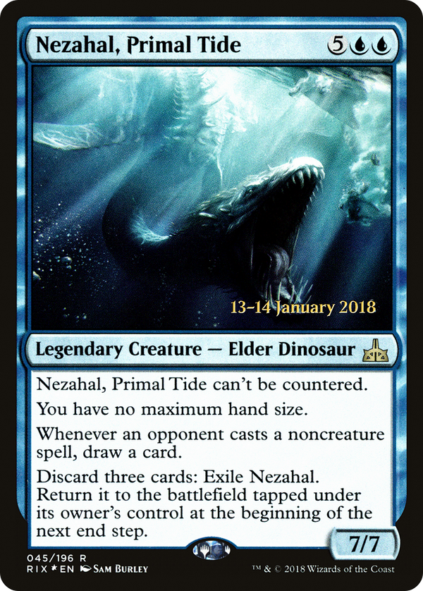 Nezahal, Primal Tide (PRE-045) - Rivals of Ixalan Promos Foil