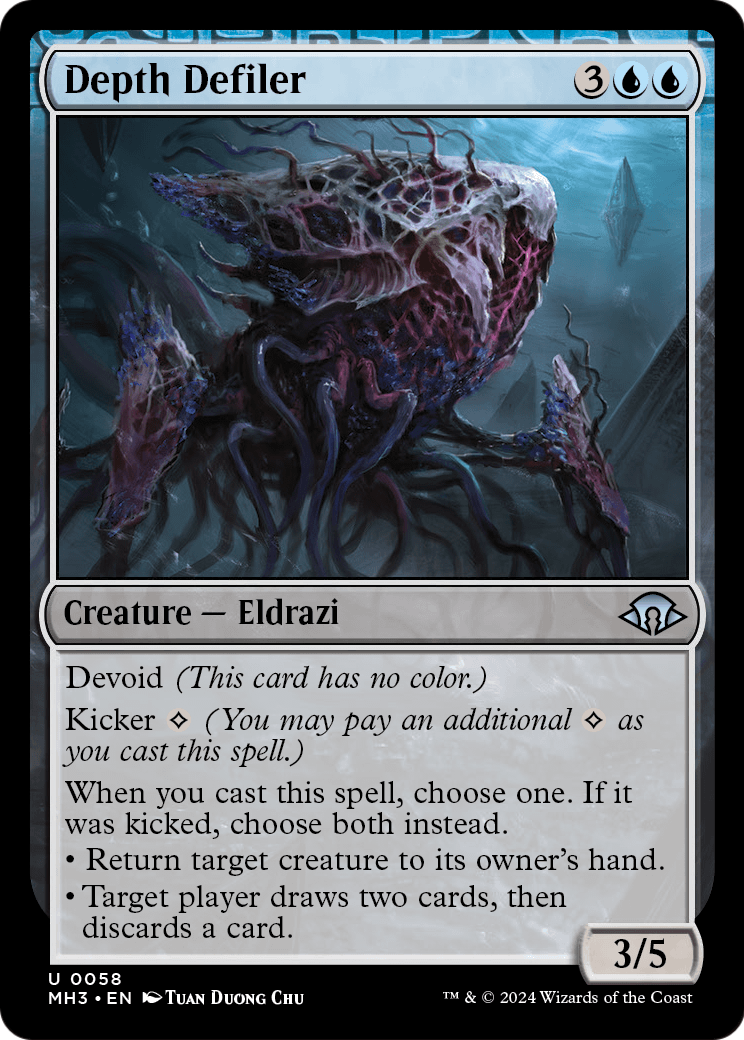 Depth Defiler (MH3-058) - Modern Horizons 3: (devoid) Foil