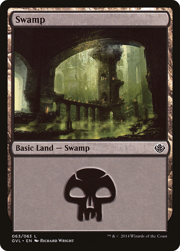 Swamp (63) (Garruk vs. Liliana) (DD3-063) - Duel Decks Anthology: Garruk vs. Liliana