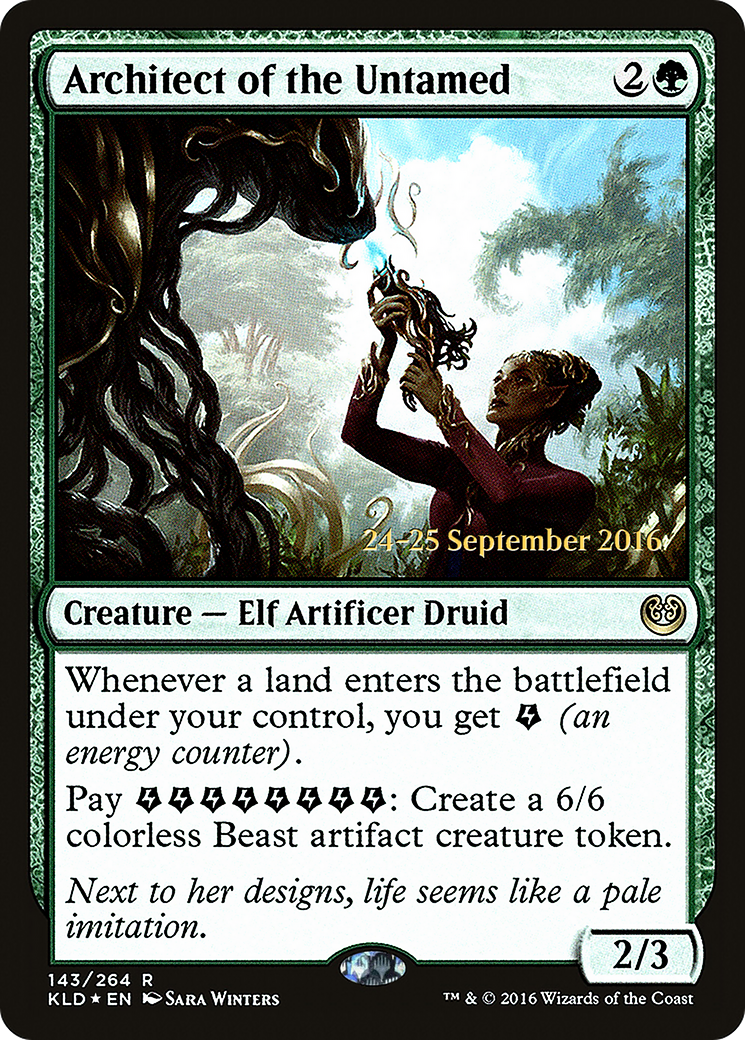 Architect of the Untamed (PRE-143) - Kaladesh Promos Foil
