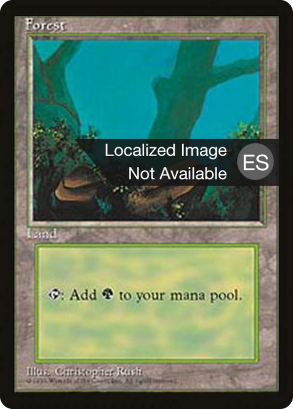 Forest (A) (4BB-177) - Fourth Edition Foreign Black Border