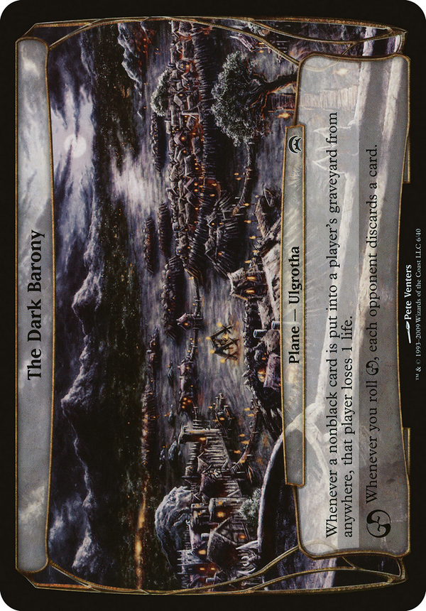 The Dark Barony (Planechase) (OVER-) - Planechase Planes