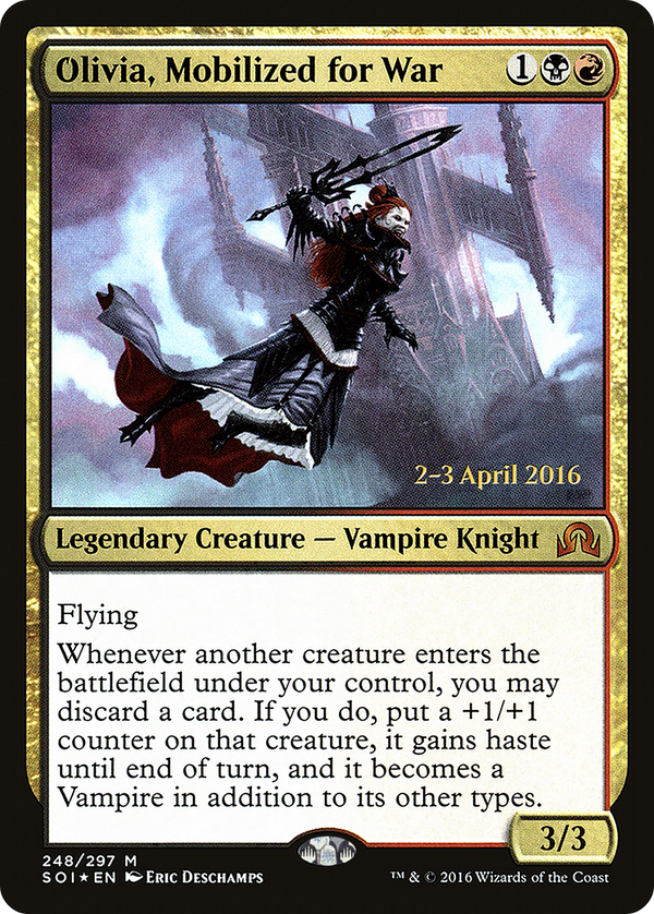 Olivia, Mobilized for War (PRE-248) - Shadows over Innistrad Promos Foil