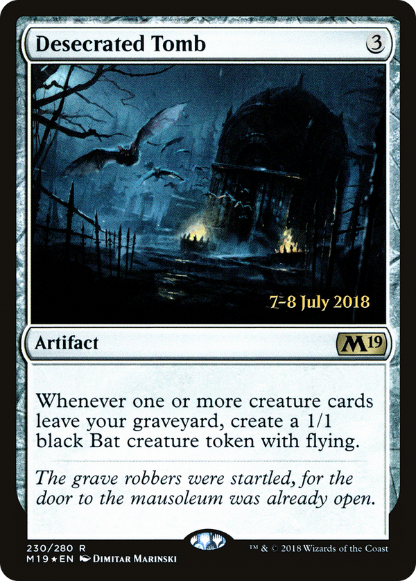 Desecrated Tomb (PRE-230) - Core Set 2019 Promos Foil